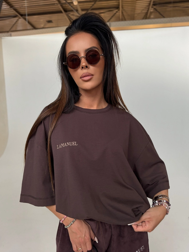 Tshirt HUNT czekolada