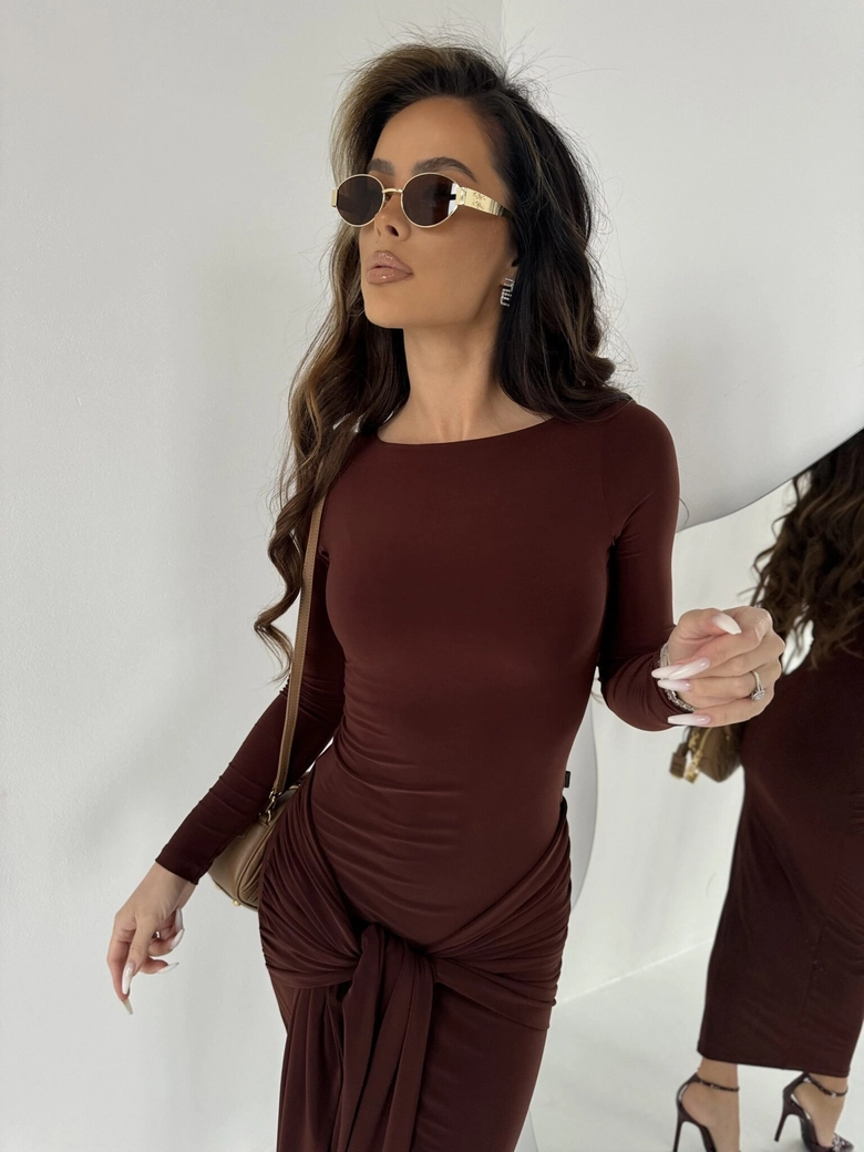 Sukienka SAINT brąz A18439