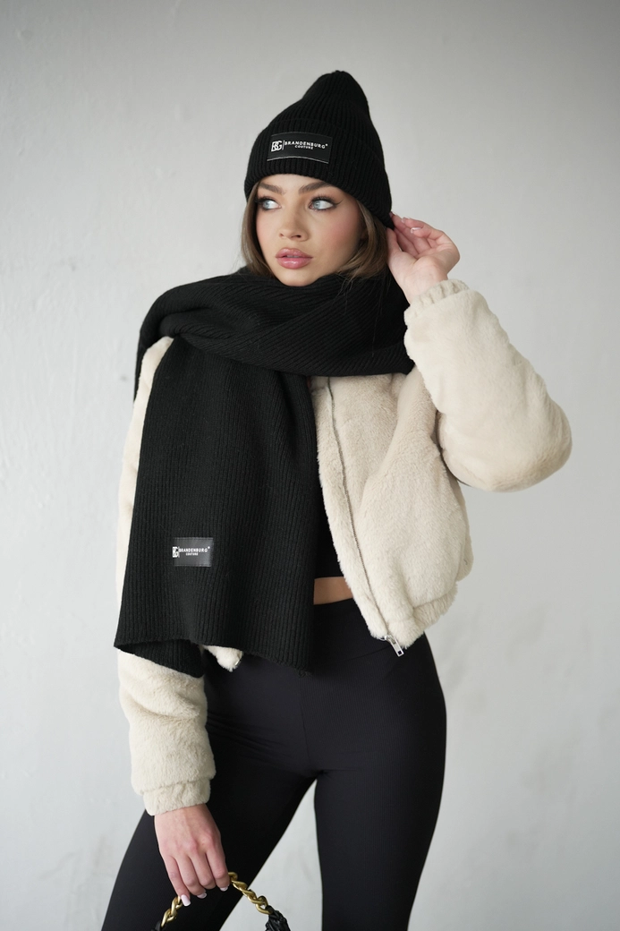 Czapka BG Teddy | czarny K17958