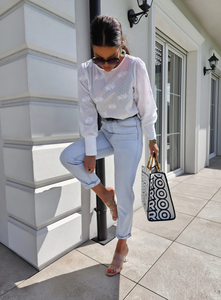 Bluzka MONICA kropeczki - ecru C18617