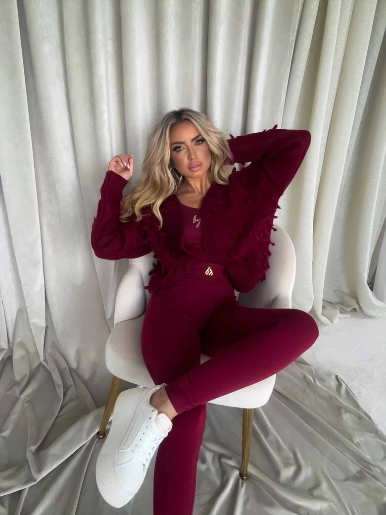 Sweter LIZZY – bordowy