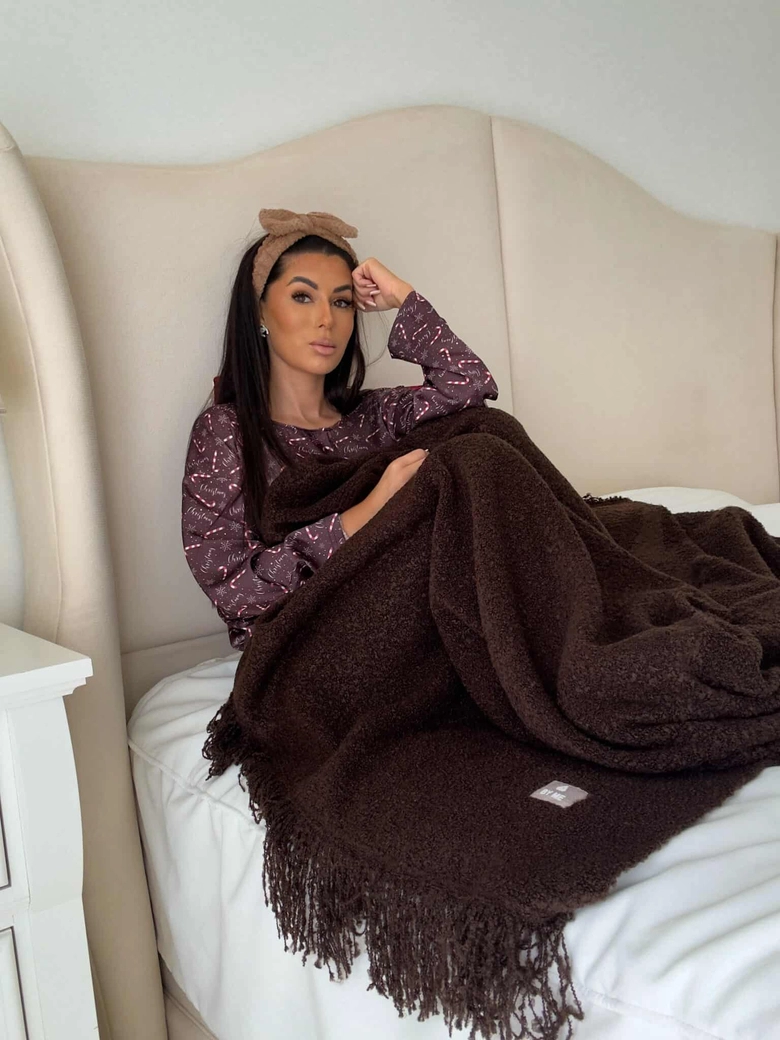 Piżamka CHRISTMAS DOSTĘPNE OD 28.11- czekoladowa