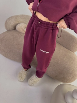 Spodnie CREAMY bordo