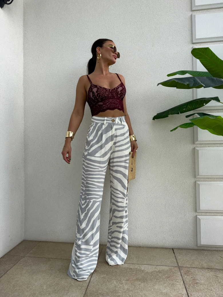 Top gorset KORONKOWY - bordowy