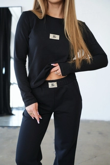 T-Shirt longsleeve damski BG Aria | czarny