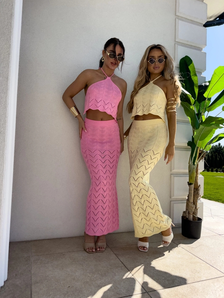 Komplet MARBELLA - mocny róż