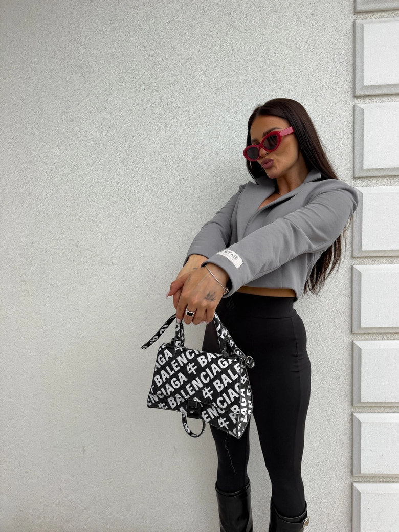 Marynarka dresowa SLIM - szara