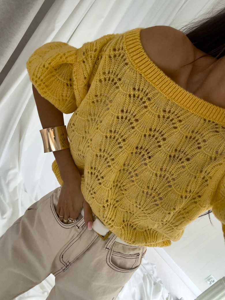Sweter SENSES – żółty