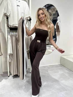 Spodnie SEVEN – czekoladowe