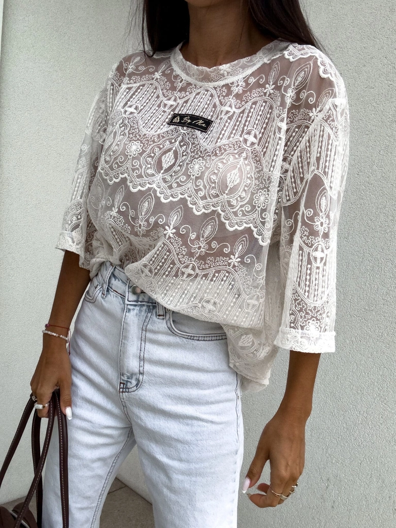 Bluzka PEROLA – ecru