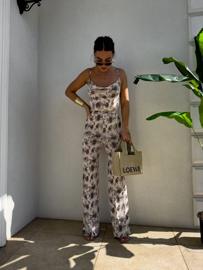 Kombinezon LUXURY – szaro-beż