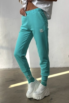 Spodnie damskie BG Brand | mięta T20717