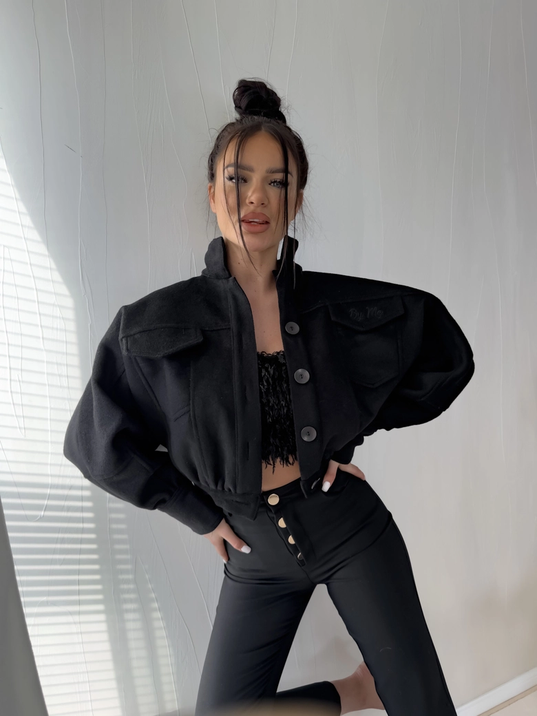 Kurtka MODERN – czarna W16544