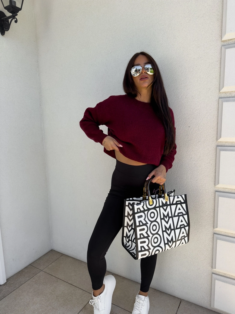 Sweter NERYS – bordowy