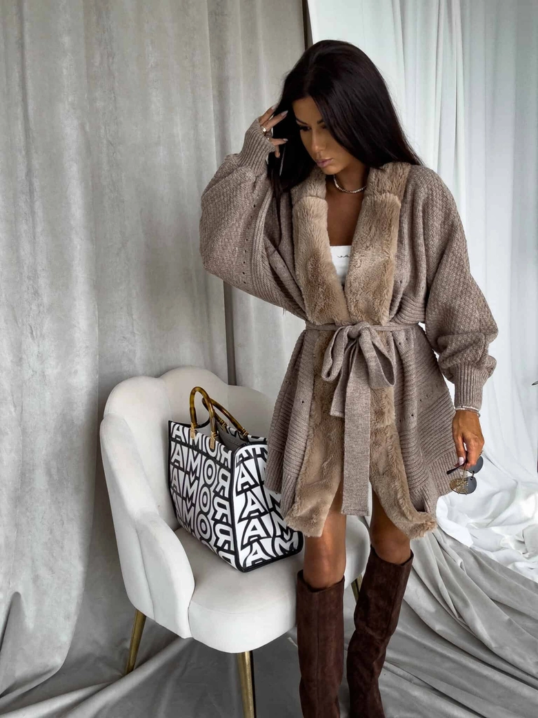 Kardigan DREAM - mokka