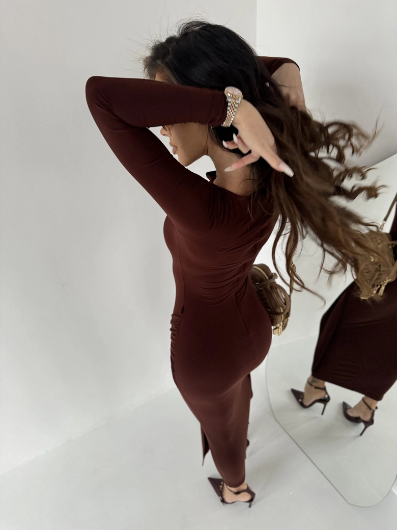 Sukienka SAINT brąz A18439