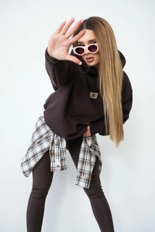 Bluza damska BG Bebe | gorzka czekolada