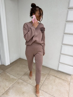 Komplet DELANI LONG – mokka N16589