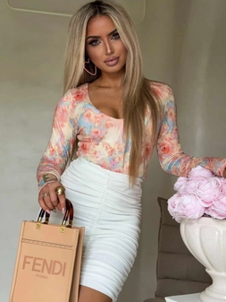 Bluzka VENEZIA print - candy