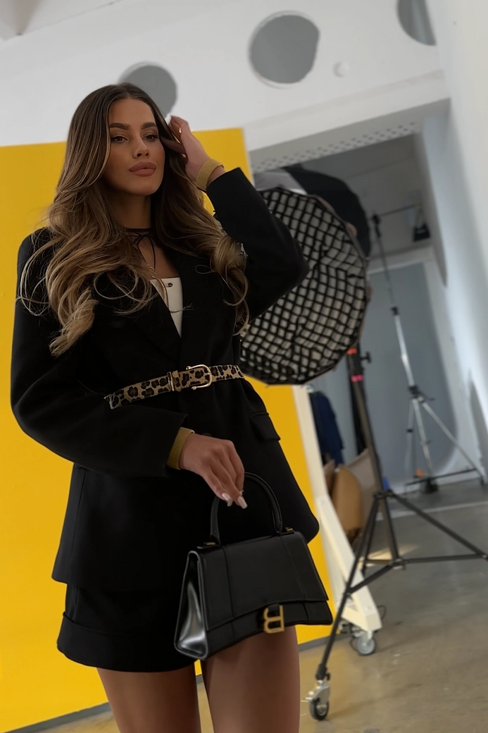 Marynarka damska BG Daylight | czarny R21108