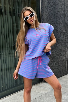 Bluzka damska BG Dream | niebieski-róż C23565