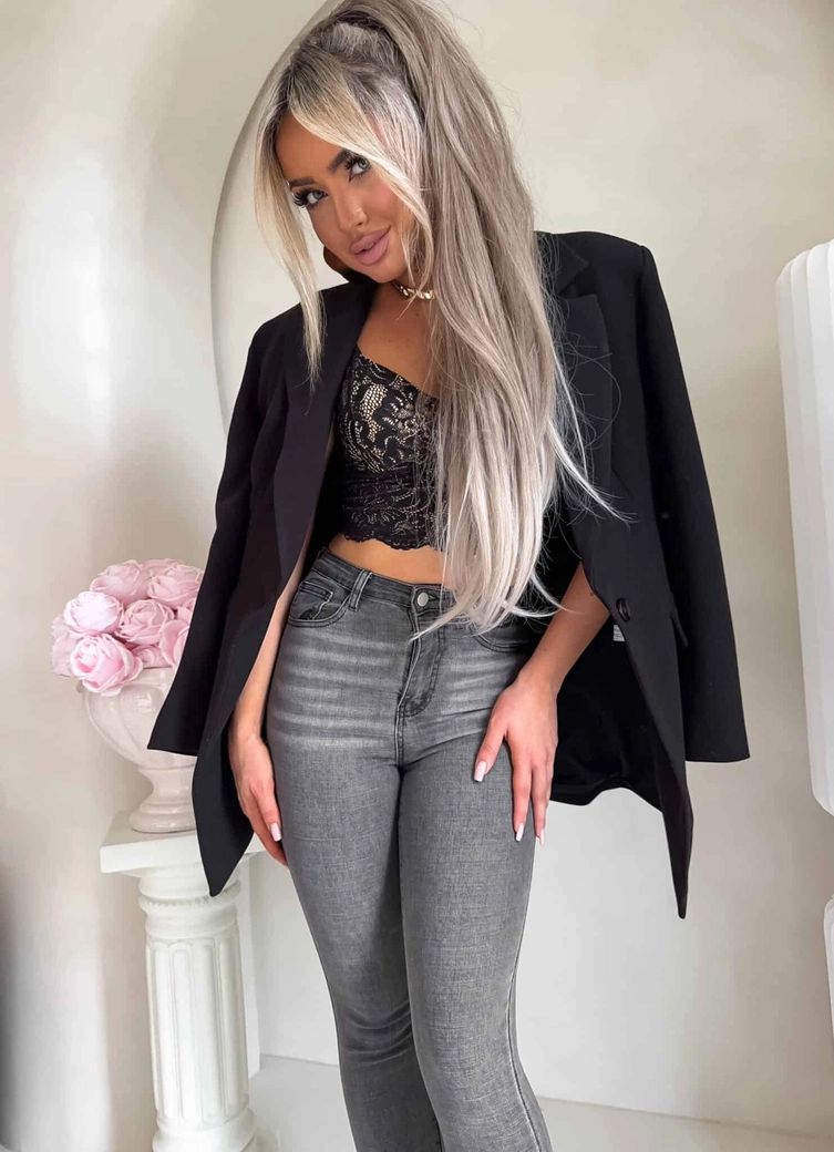 Marynarka LONG – czarna