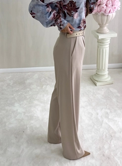 Spodnie SIMPLE - beżowe T19211