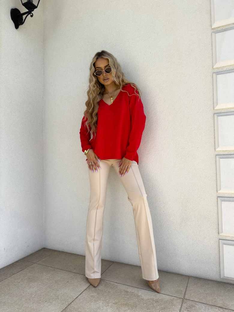 Sweter VOLCANO - czerwony E16888