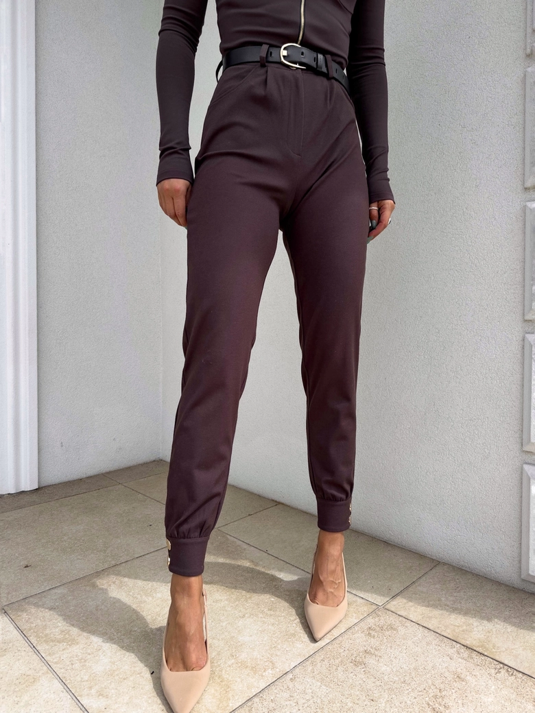 Spodnie NEVADA - czekoladowe T16595