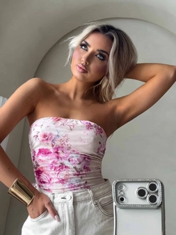 Top MAVEN piwonia - pudrowy róż