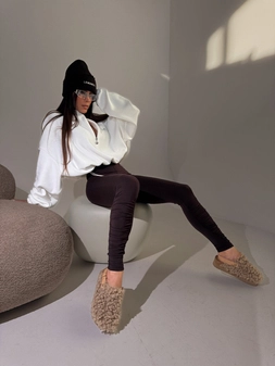 Legginsy CURVE czekolada