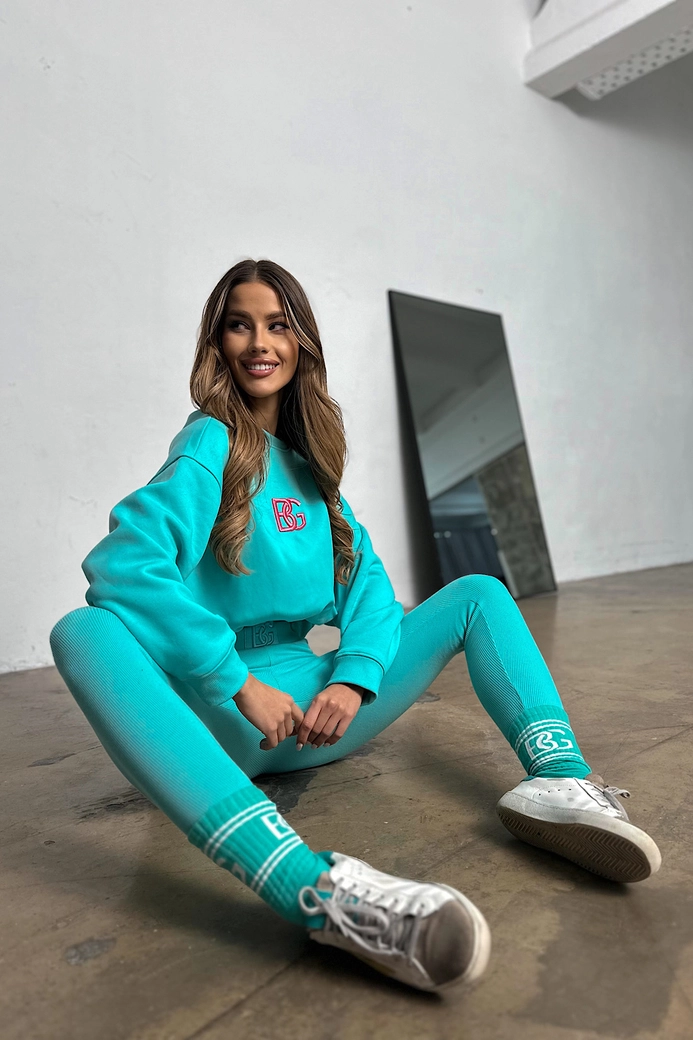 Legginsy damskie BG Fit me | mięta G19347