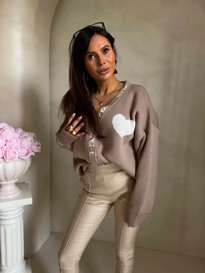 Kardigan SERCA - beżowy