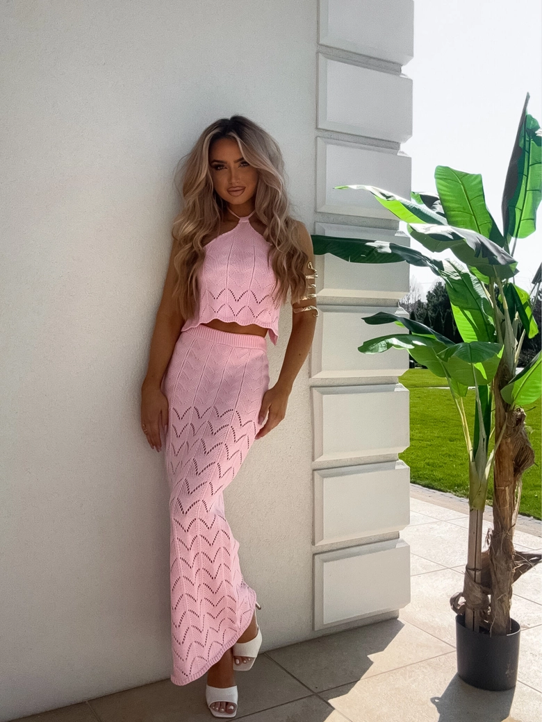 Komplet MARBELLA - jasny róż