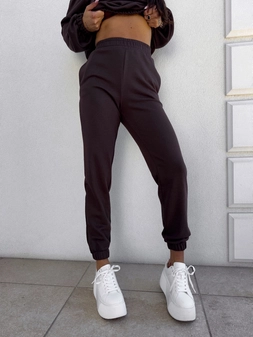 Spodnie dresowe CLASSIC - czekoladowe