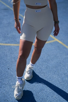 LEGGINSY BG JOB | BEŻOWY G15171