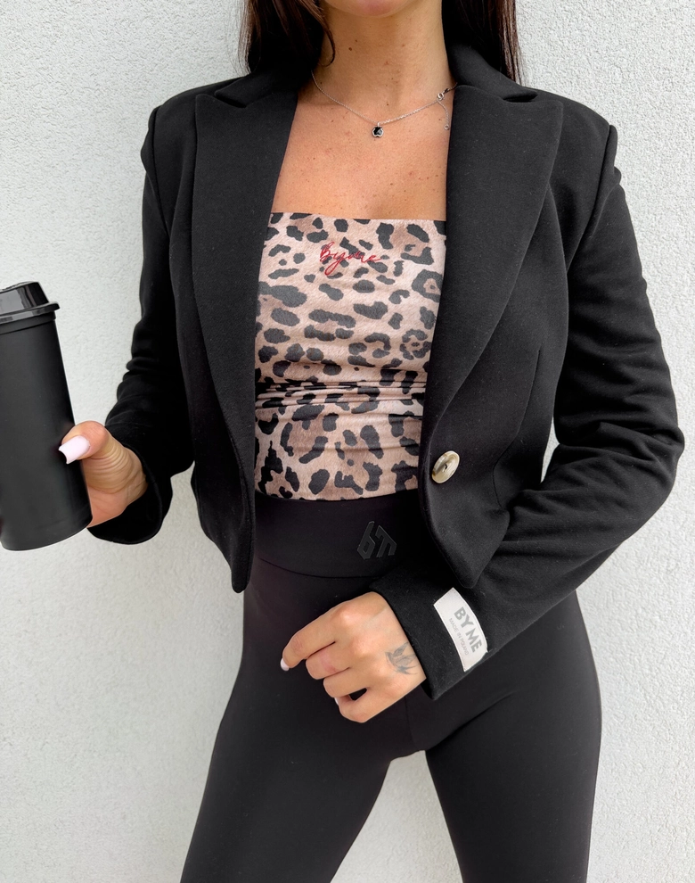 Marynarka dresowa SLIM - czarna