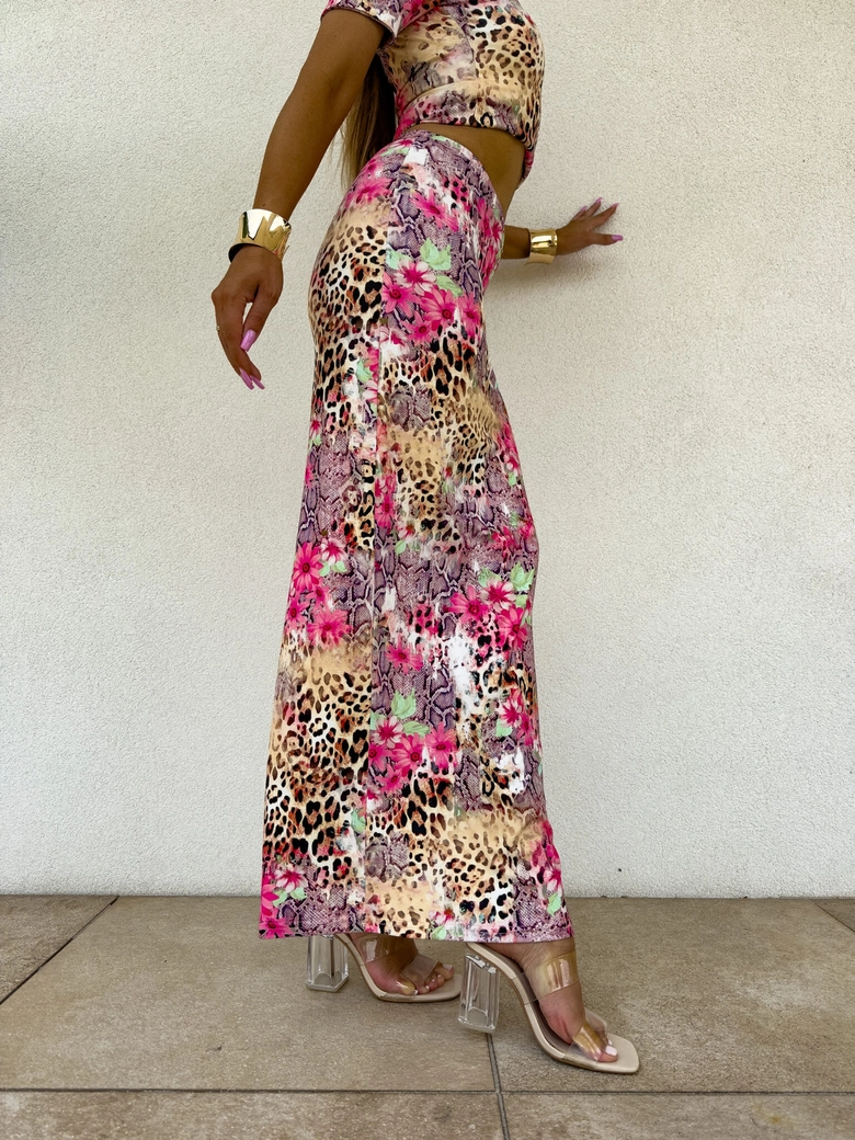 Spódnica VOGUE print pantera – multicolor