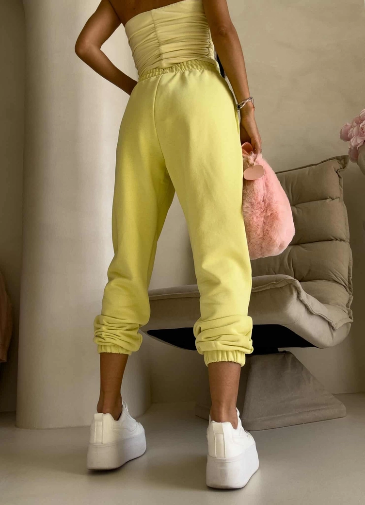Spodnie dresowe CLASSIC - cytrynowe