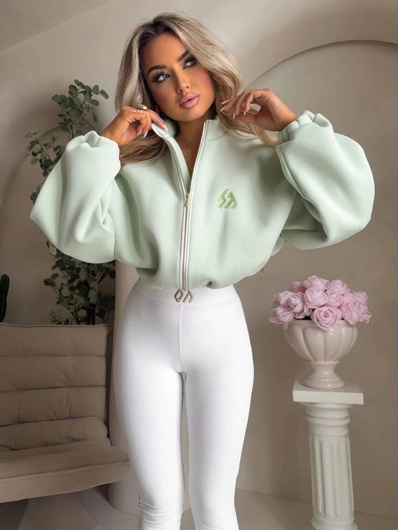 Legginsy FIT logo - ecru