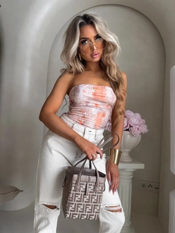 Top MAVEN ornament - peach