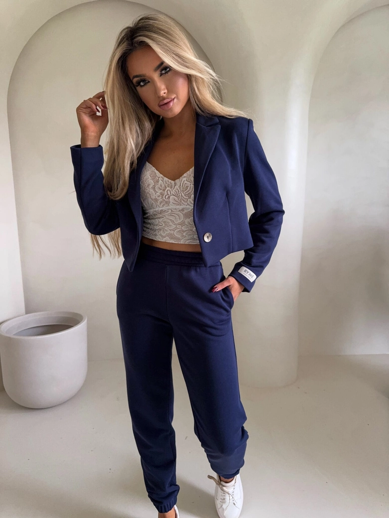 Spodnie dresowe CLASSIC - granatowe