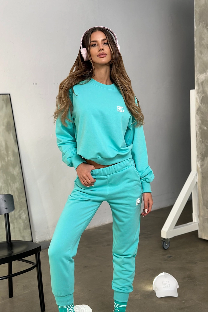 Spodnie damskie BG Brand | mięta T20717