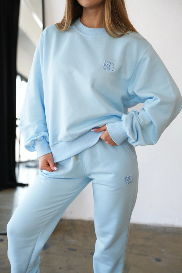 Bluza damska BG Basic | błękit