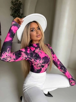 Bluzka SKIN CHAOS – fuksja