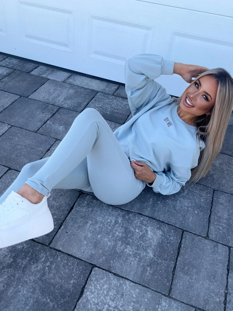 Bluza COTTON - szałwiowa