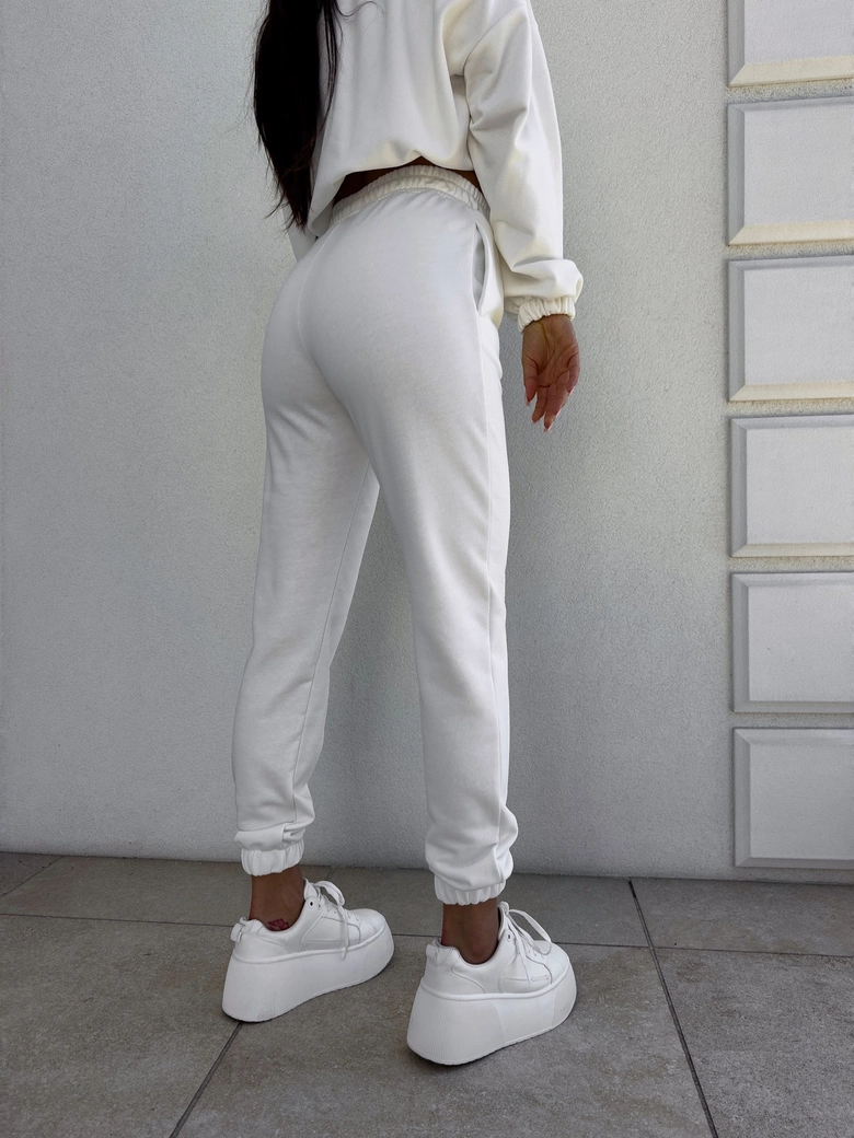 Spodnie dresowe CLASSIC - ecru