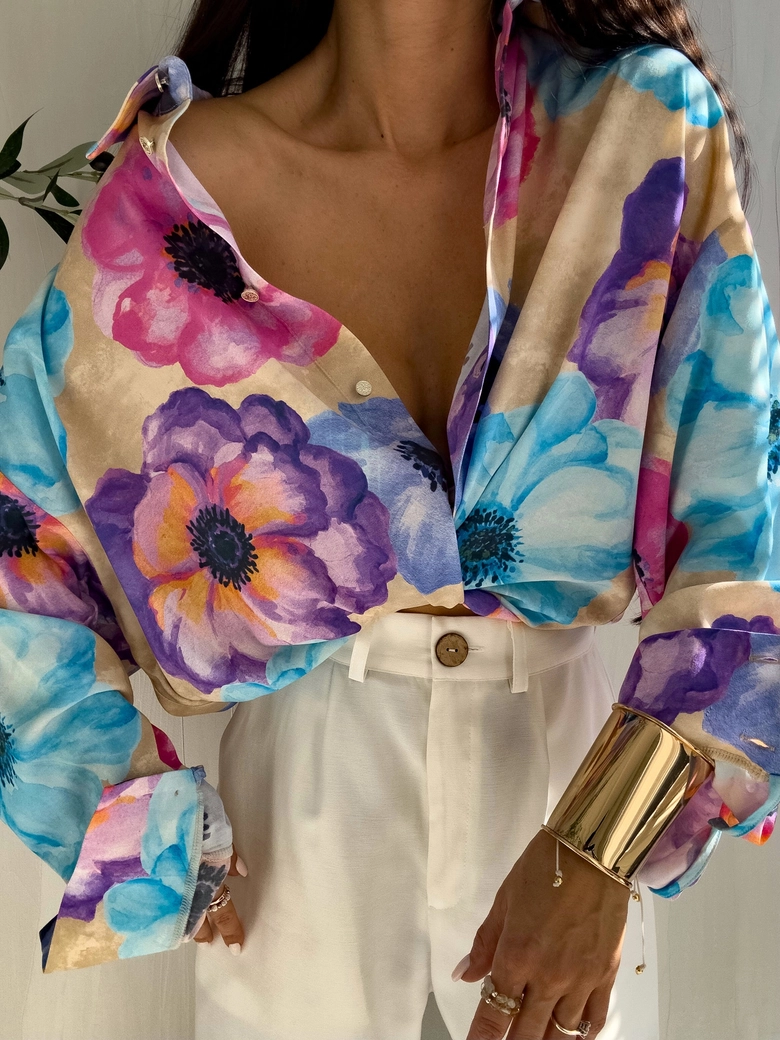 Koszula OVER SPRING wiskoza – flowers