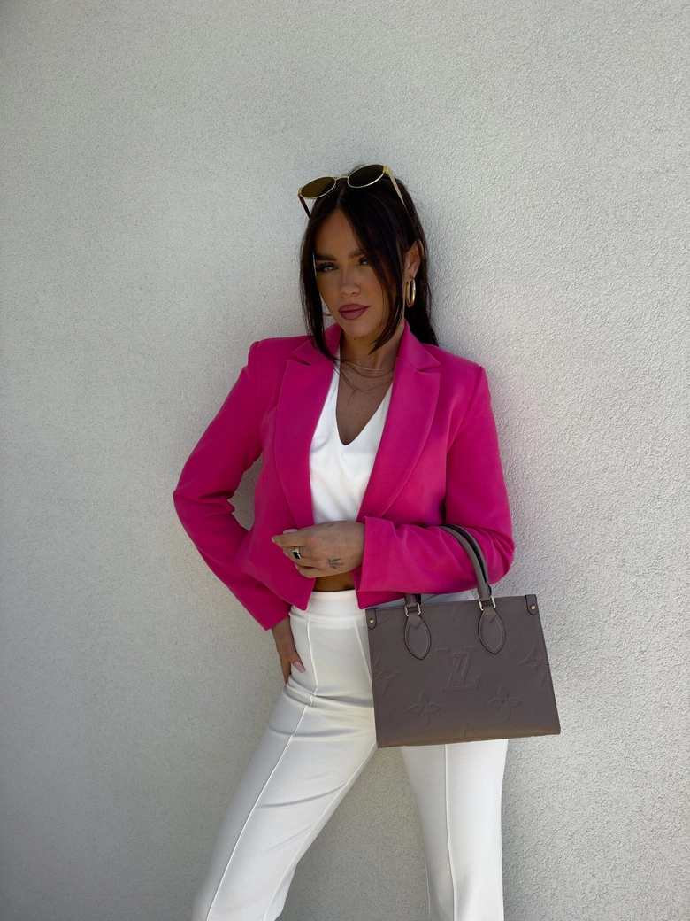 Marynarka SLIM - fuksja