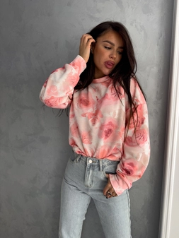 Bluza MARC print – peach